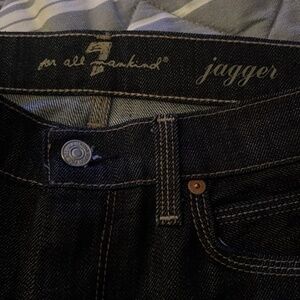 7 for all Mankind Jagger Dark Navy Bootcut Jeans Size 29 NWOT
